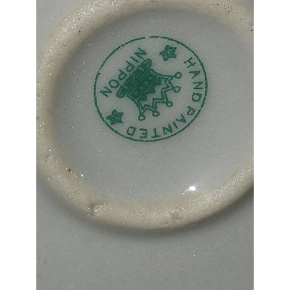 Antique Nippon Hand Painted Cherry Blossom and Cobalt Blue Chocolate Pot Pitcher - Picture 5 of 7